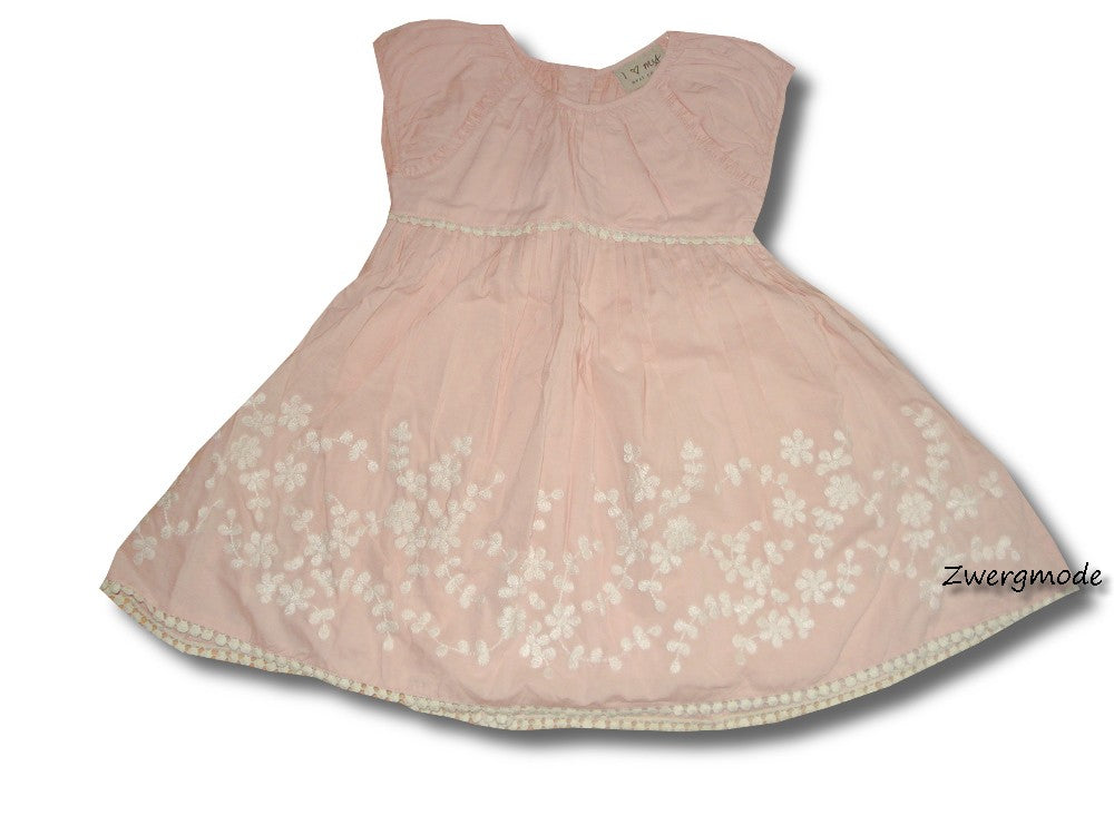 Next - Kleid Mädchen Mädchenkleid rosa Stickerei Gr. 74