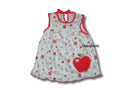 Babykleid Mädchenkleid weiss mit Kirschen Babykleidung Gr. 62-68 NEU