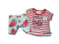 Baby Town - Kombi Outfit Set Hose Shirt Mädchen Wassermelone Gr. 44/50 NEU