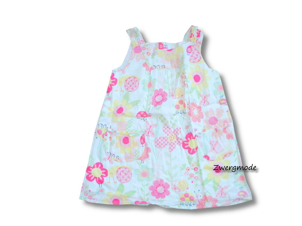 Next - Kleid Trägerkleid Mädchenkleid Flowers and Animals Gr. 86