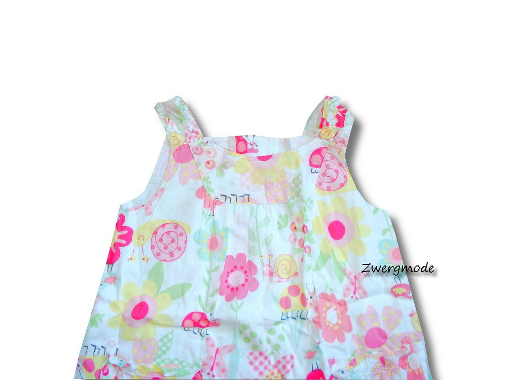 Next - Kleid Trägerkleid Mädchenkleid Flowers and Animals Gr. 86