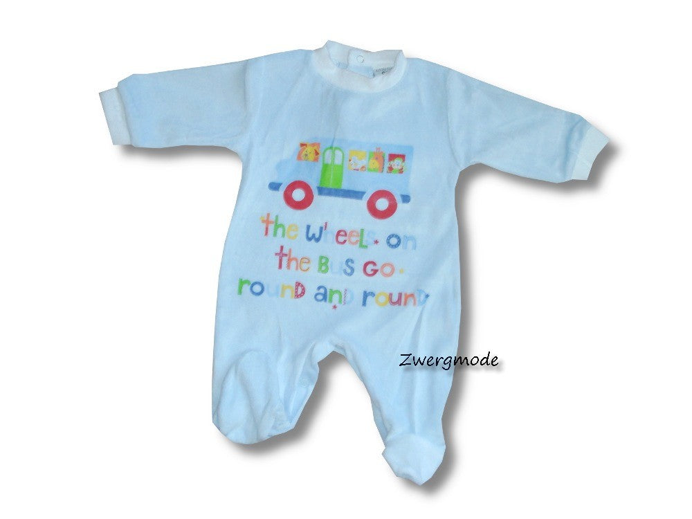 Just too Cuddly - Strampler Einteiler Fleece blau Bus and Animals *NEU*