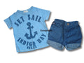 Next - Kombi Outfit Shorts + T-Shirt Sailing Gr. 62-68