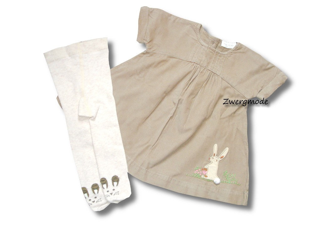 NEXT - Kleid Cordkleid Strumpfhose mit Hase