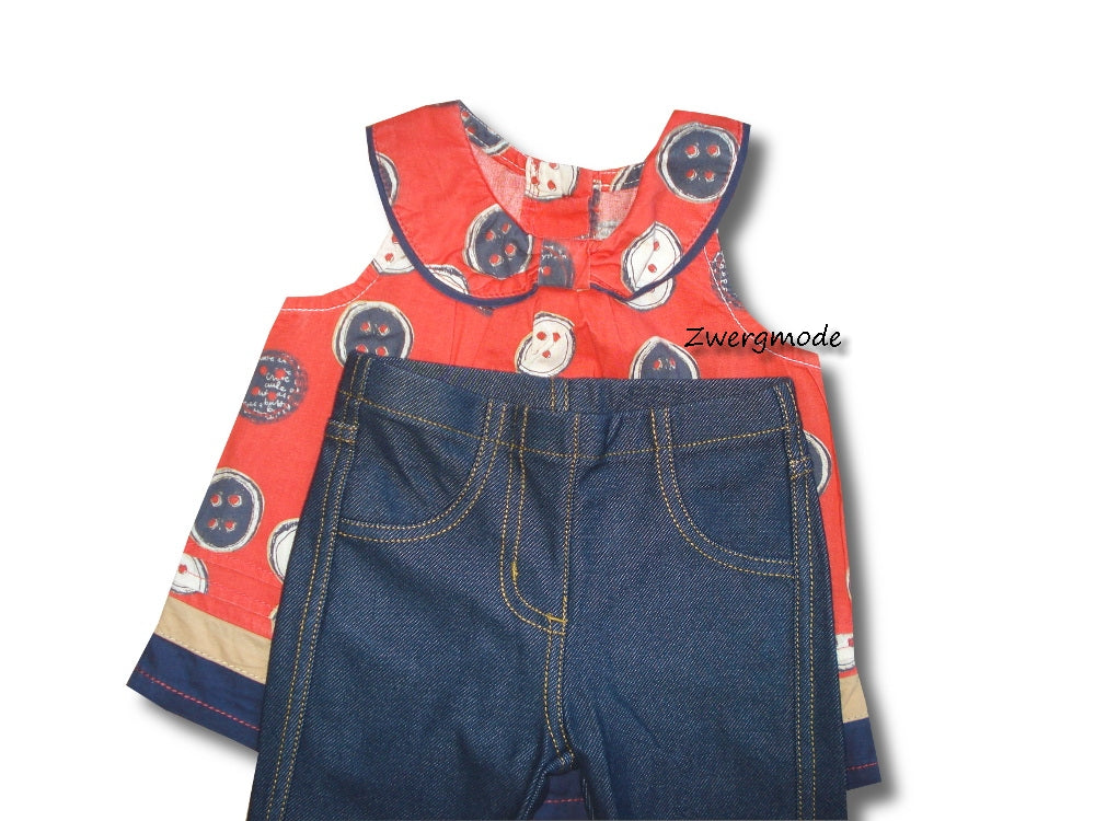 Next - Kombi Outfit Jeggins + Bluse Gr. 74/80