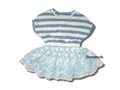 Next - Kleid Mädchen Mädchenkleid blau weiss gestreift Gr. 62-68