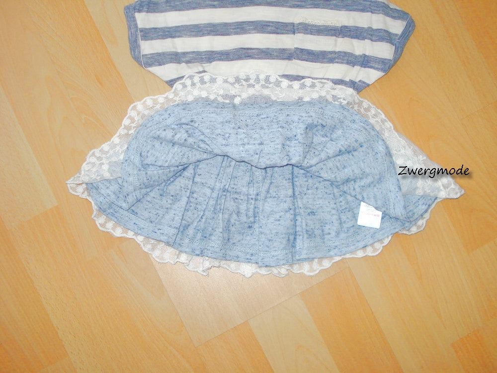 Next - Kleid Mädchen Mädchenkleid blau weiss gestreift Gr. 62-68