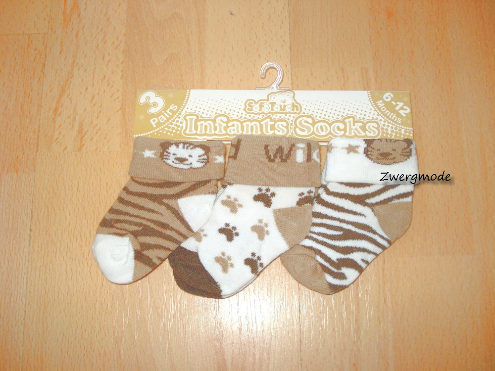 Soft Touch - Babysocken Strümpfe Socken "Wild Child" 56/62 und 74/80 *NEU*