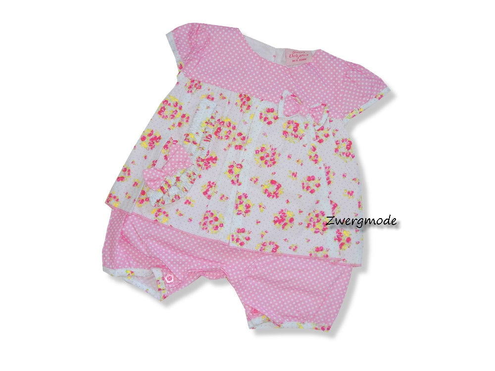 Sweet Elegance - Kombi Outfit Polka Dots "Flowers" Rosa weiss *NEU*
