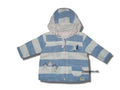 Next - Jacke weiss blau Kapuze Gr. 62/68