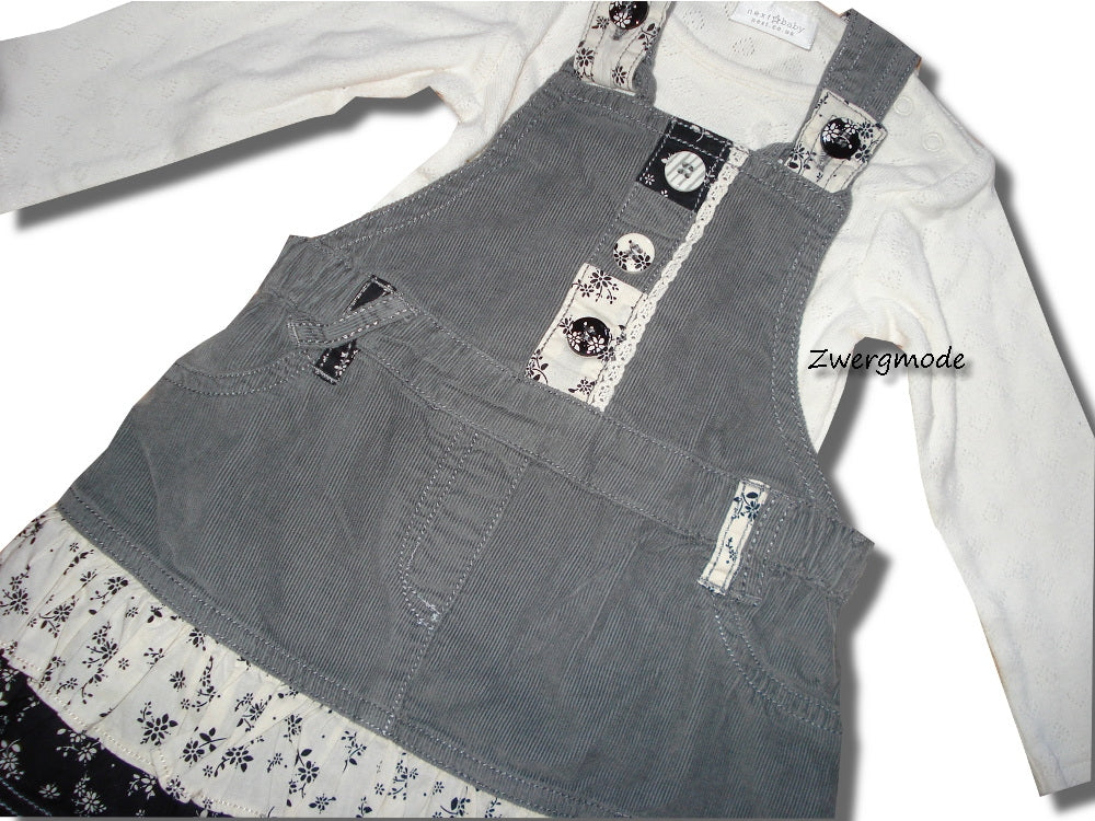 Next - Kombi Outfit Kleid Latzkleid + Body Gr. 74