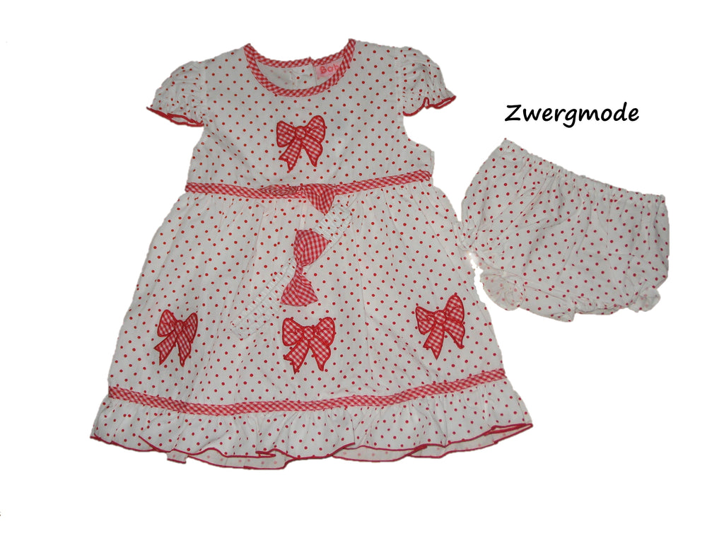 Baby C - Kombi Outfit Set Kleid Hose Haarband weiss rot Gr. 86-92 *NEU*