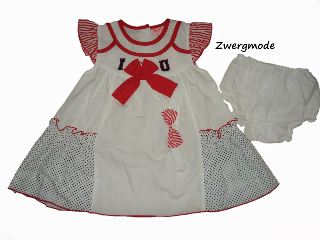 Baby C - Kombi Set Outfit Kleid Mädchenkleid Hose und Haarband Gr. 86-92 *NEU*
