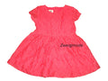 Next - Kleid Mädchenkleid Festkleid Spitze rot Gr. 92