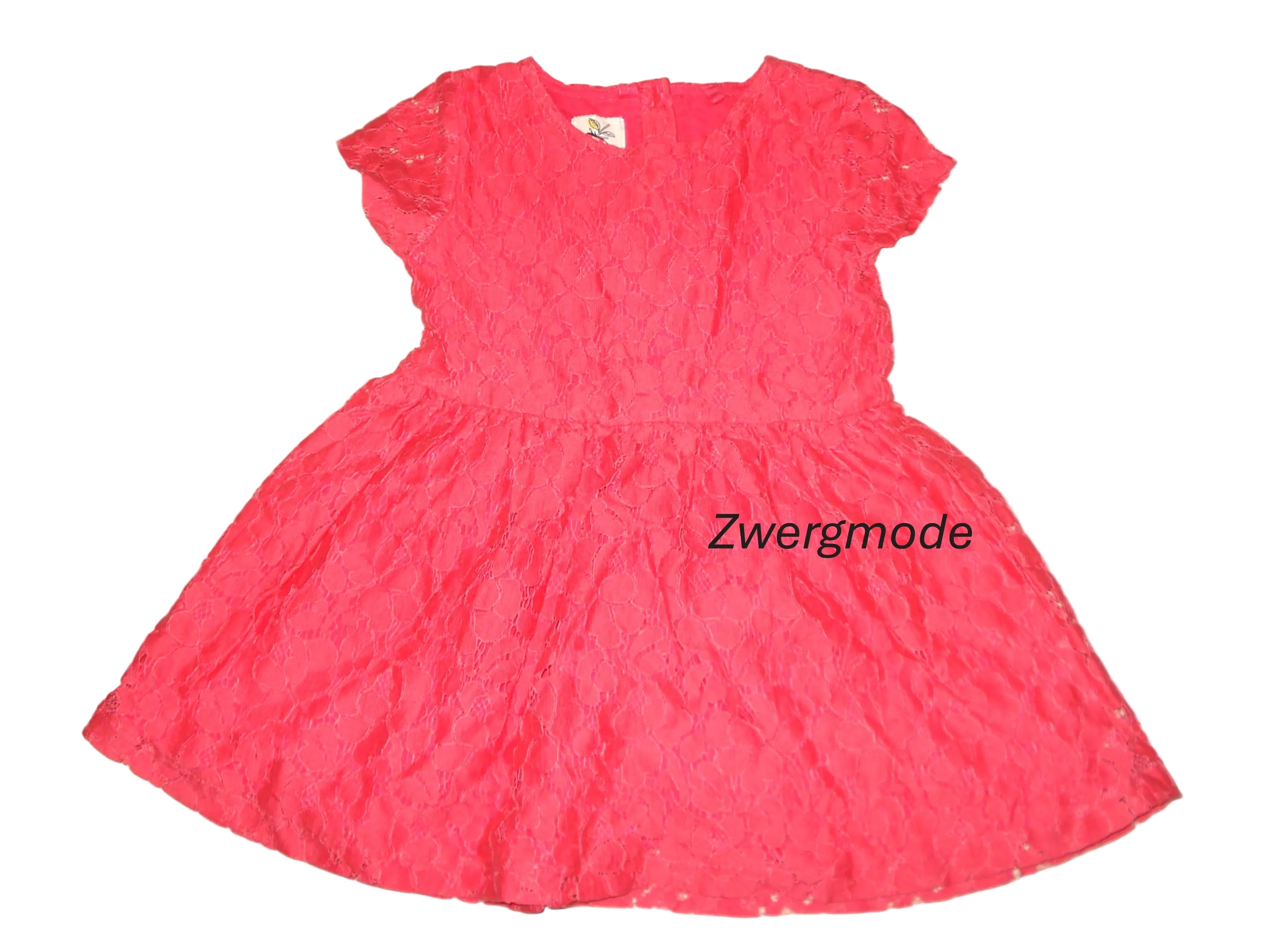 Next - Kleid Mädchenkleid Festkleid Spitze rot Gr. 92