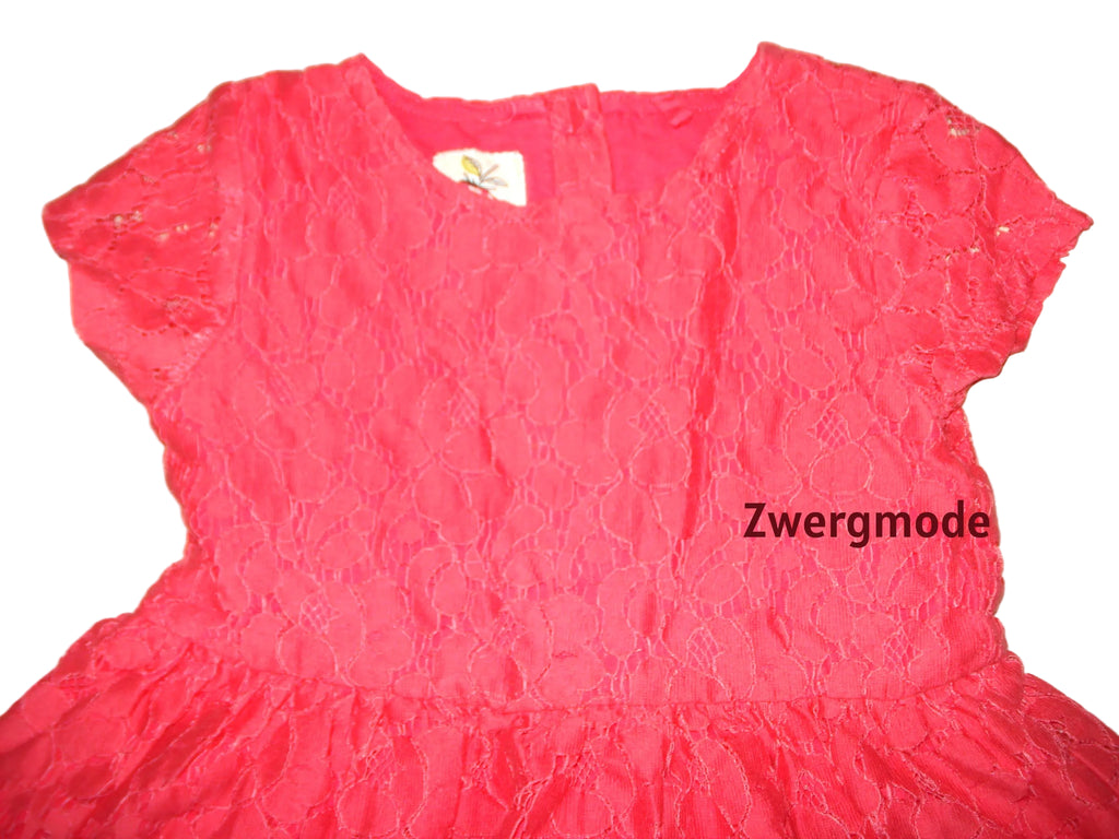 Next - Kleid Mädchenkleid Festkleid Spitze rot Gr. 92