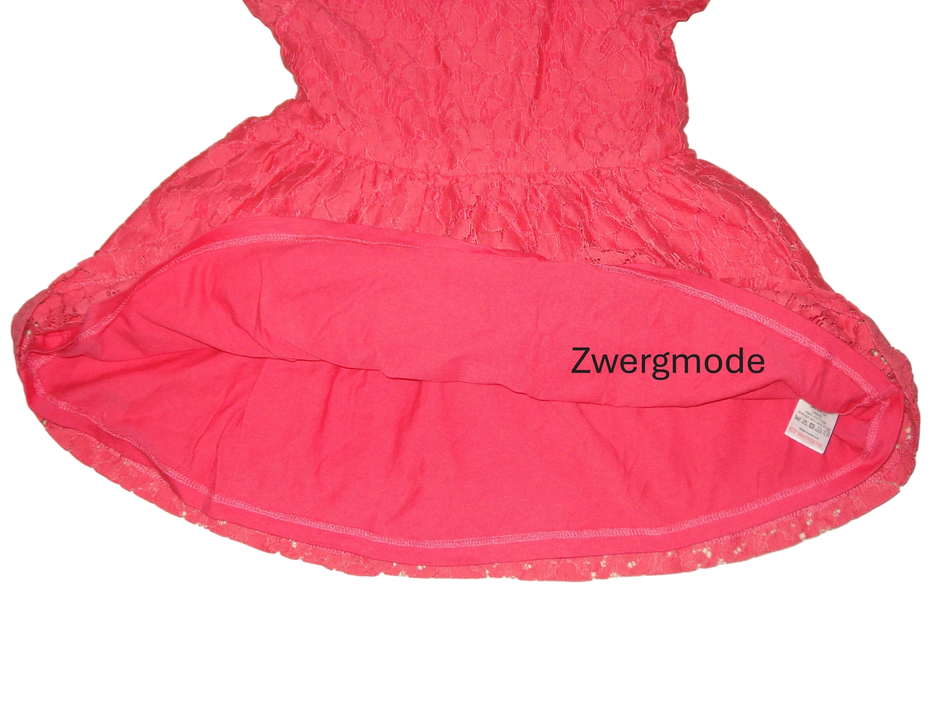 Next - Kleid Mädchenkleid Festkleid Spitze rot Gr. 92