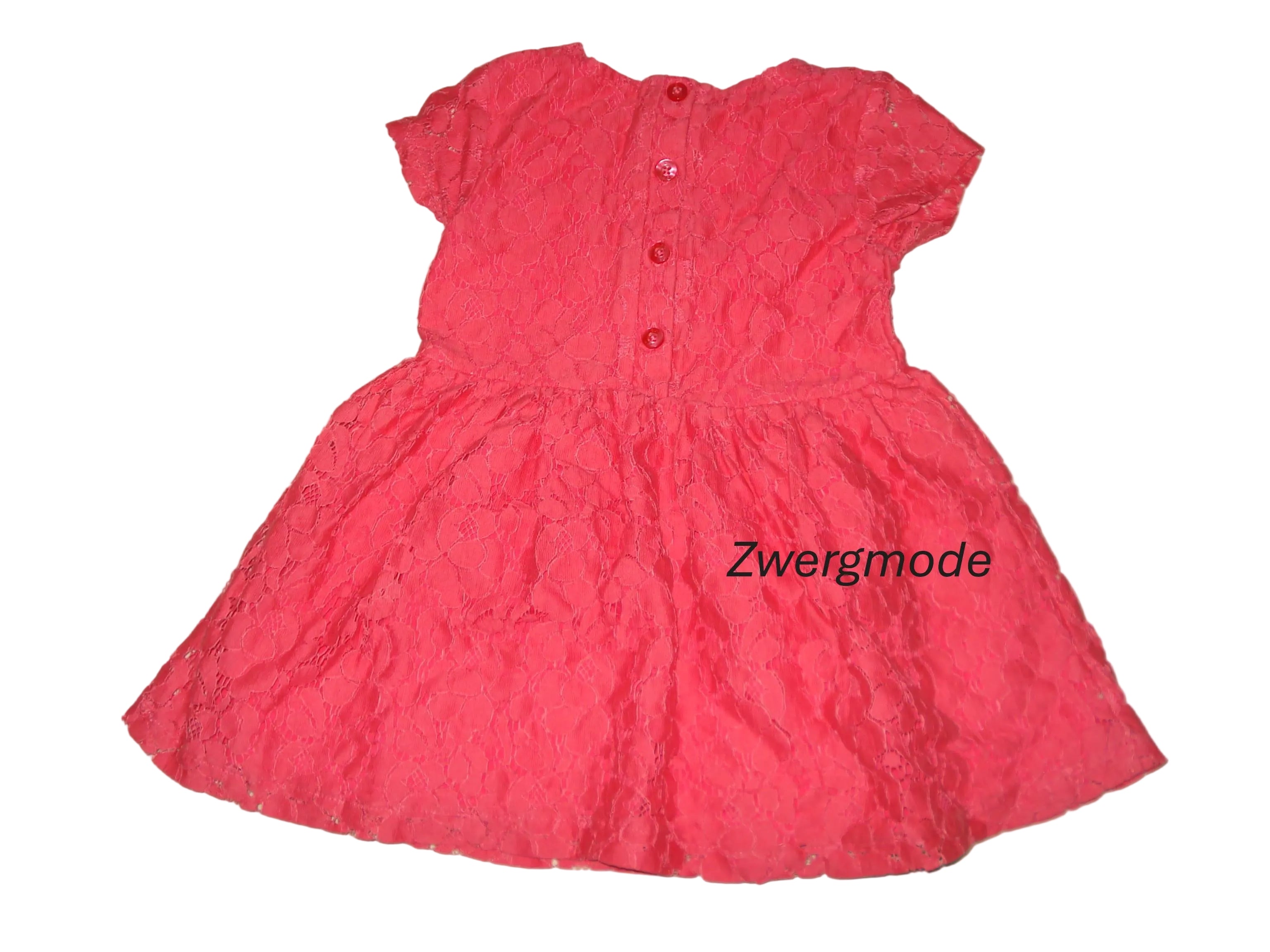 Next - Kleid Mädchenkleid Festkleid Spitze rot Gr. 92