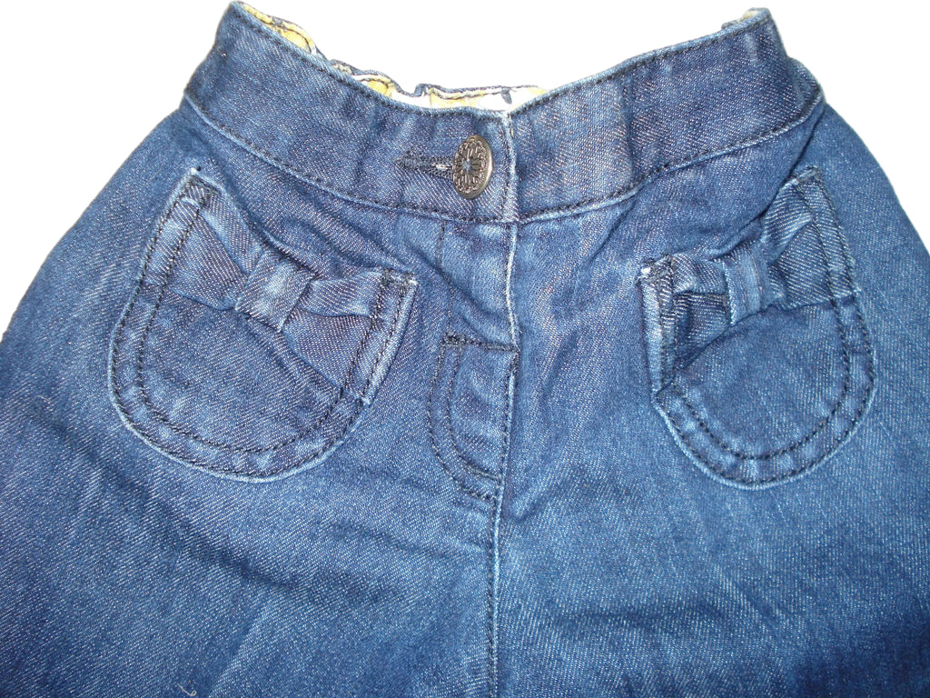 Next - Jeanshose Shorts Jeansshort Mädchen Mädchenhose blau Gr. 74