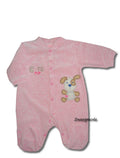 Just too Cute - Strampler Fleece pink "Cute Pup" Gr. 62/68 *NEU*