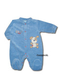 Just too Cute - Strampler Fleece blau "Cute Pup" Gr. 62/68 *NEU*
