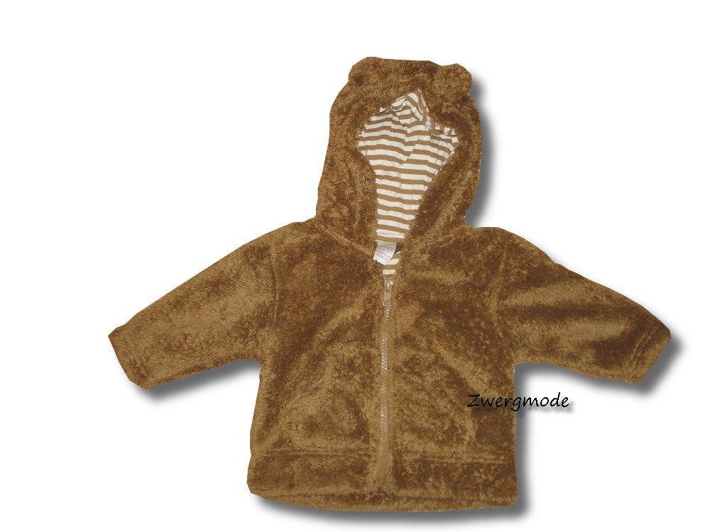 Next - Jacke Kapuzenjacke Teddyjacke braun Gr. 62-68
