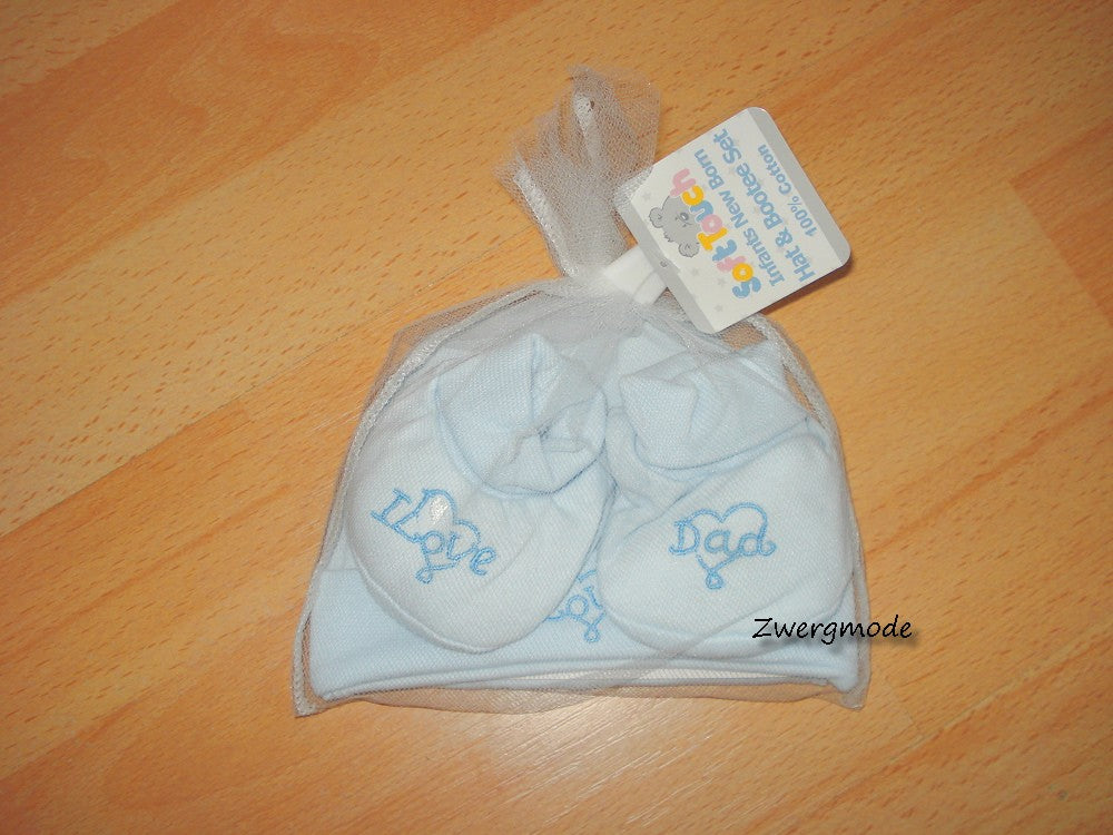 Soft Touch - Set Outfit Mütze Jungen und Schuhe blau *NEU*