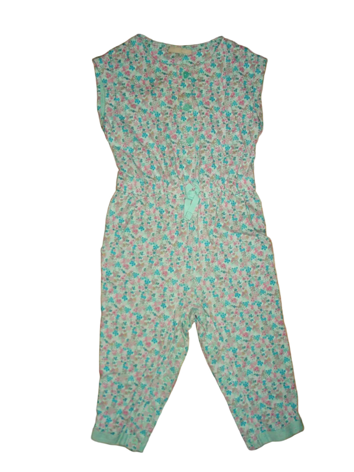Next - Einteiler Jumpsuit Strampler Overall Blumen Mädchenspieler Gr. 104