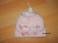 Soft Touch - Geschenkset Mütze + Schuhe "Sweet Baby" rosa *NEU*