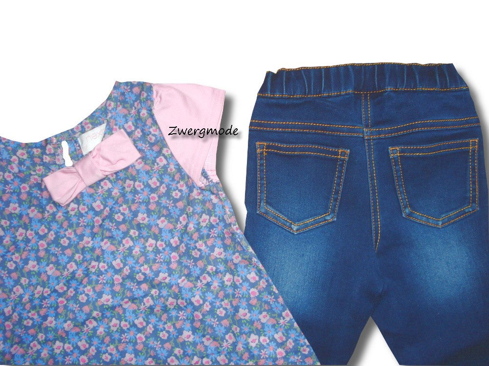 Next - Kombi Outfit Bluse + Jeans Gr. 80-86