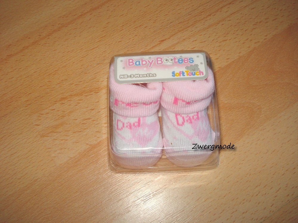 Soft Touch - Babysocken Strümpfe "Forever Dad" rosa *NEU*