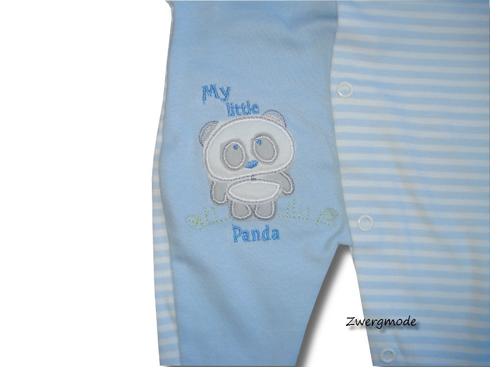 Angel Kids - Strampler Einteiler blau "My Little Panda" Gr. 56, 62, 74 *NEU*