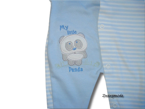 Angel Kids - Strampler Einteiler blau "My Little Panda" Gr. 56, 62, 74 *NEU*