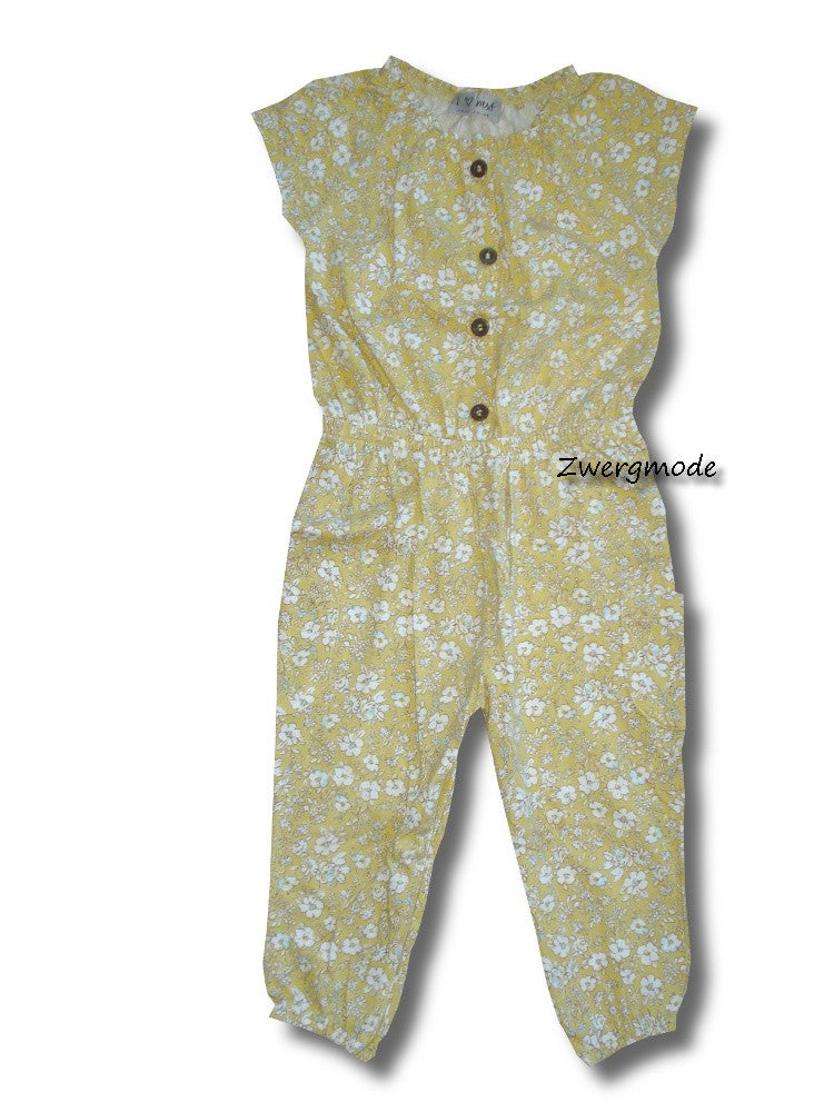 NEXT - Spieler Overall gelb Flowers Mädchenoverall Gr. 74