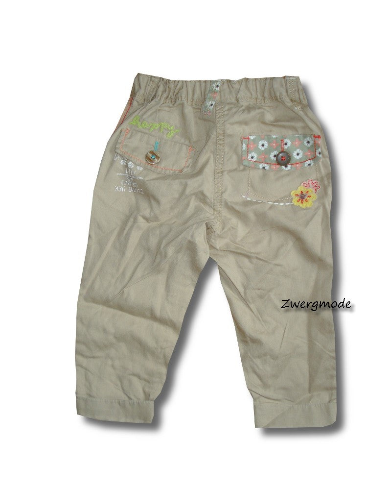 Next - Kombi Outfit Set Mädchenkombi Hose beige + Top Gr. 80