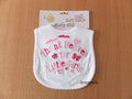 SOFT TOUCH - Babylatz Lätzchen weiss rosa *NEU*