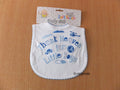 SOFT TOUCH - Babylatz Lätzchen weiss blau*NEU*
