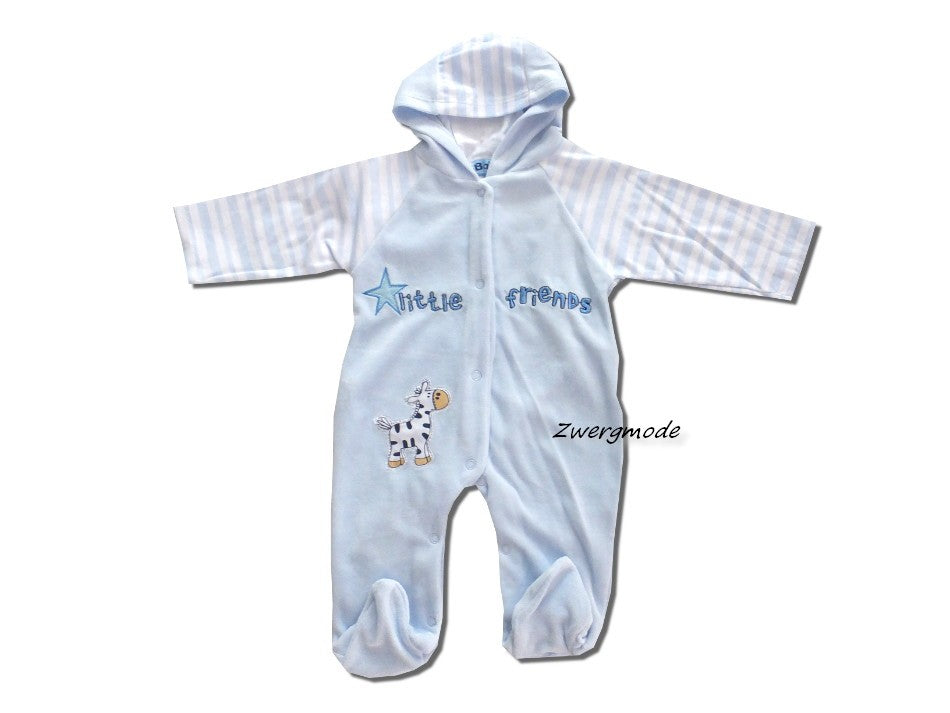 Baby C - Strampler Overall Einteiler Fleece "Little Friends" blau Gr. 62/68 *NEU*