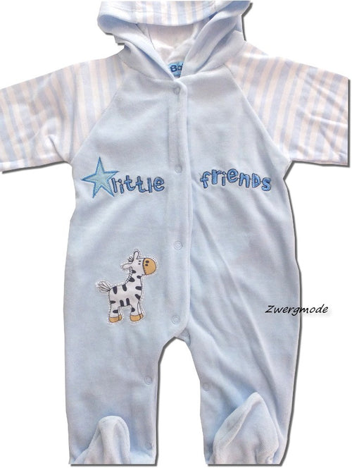 Baby C - Strampler Overall Einteiler Fleece "Little Friends" blau Gr. 62/68 *NEU*