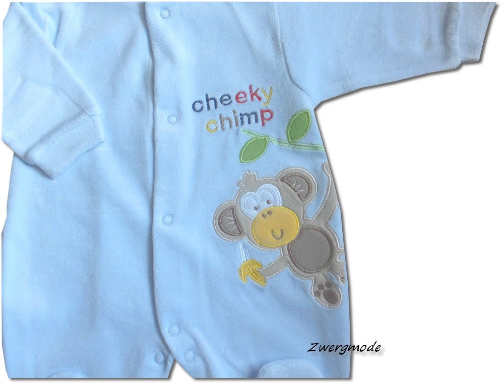 Just too Cute - Strampler Fleece "Cheeky Chimp" Gr. 56/62 *NEU*