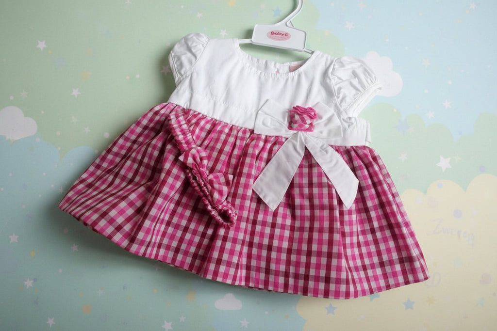 Baby C - Kombi Outfit Kleid Windelhose Stirnband Gr. 56-62 *NEU*