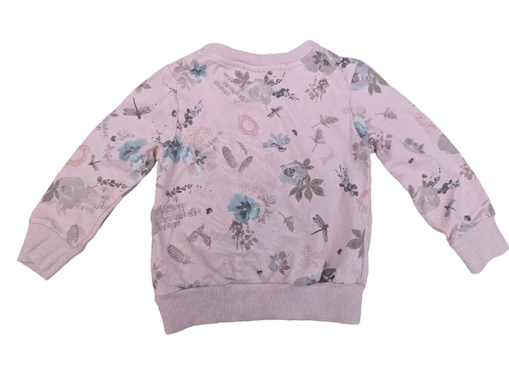 Next - Sweatshirt Mädchenshirt langarm Shirt rosa Gr. 80-86