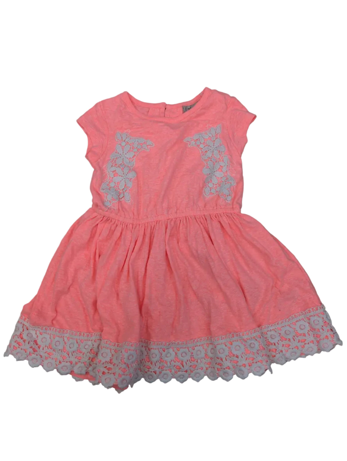 Next - Kleid Mädchenkleid Mädchen second hand orange Gr. 98
