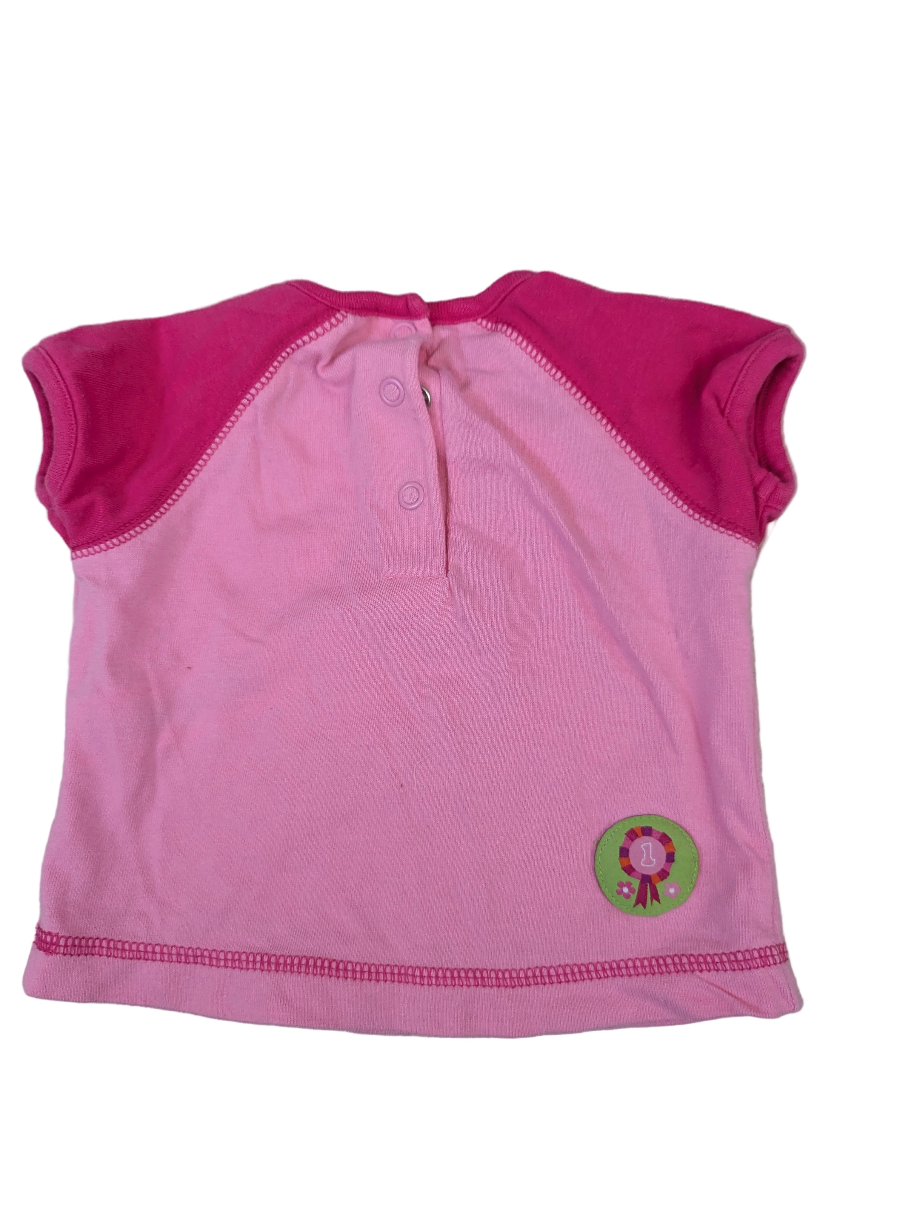 Mothercare - T-Shirt Shirt rosa rot "Best Friends" Mädchen Gr. 56-62