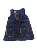 Next - Kleid Jeanskleid Mädchenkleid Jeans secon hand blau Gr. 62-68