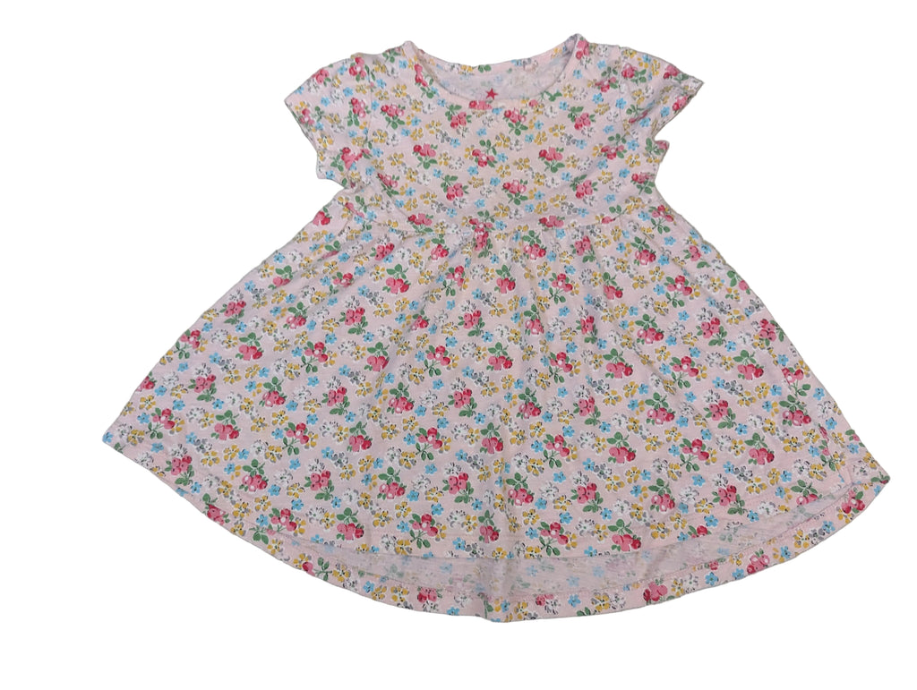 Next - Kleid Mädchenkleid Mädchen rosa Blumen Gr. 86