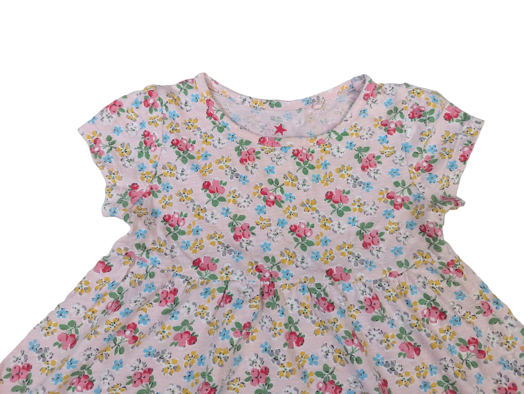 Next - Kleid Mädchenkleid Mädchen rosa Blumen Gr. 86