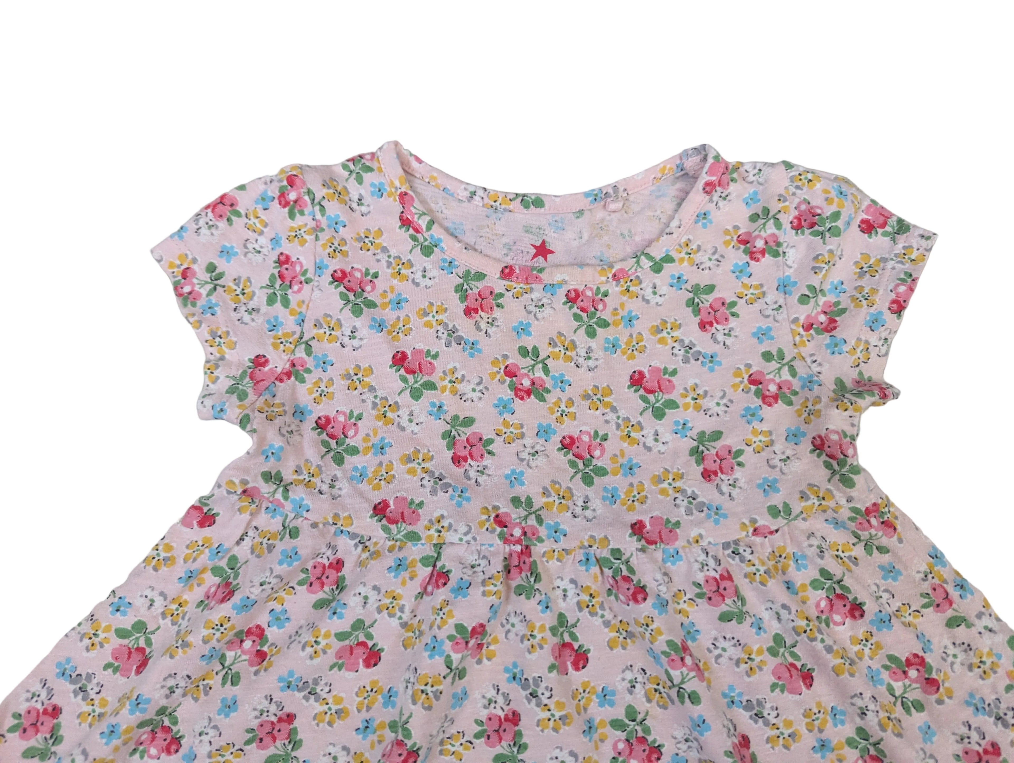 Next - Kleid Mädchenkleid Mädchen rosa Blumen Gr. 86