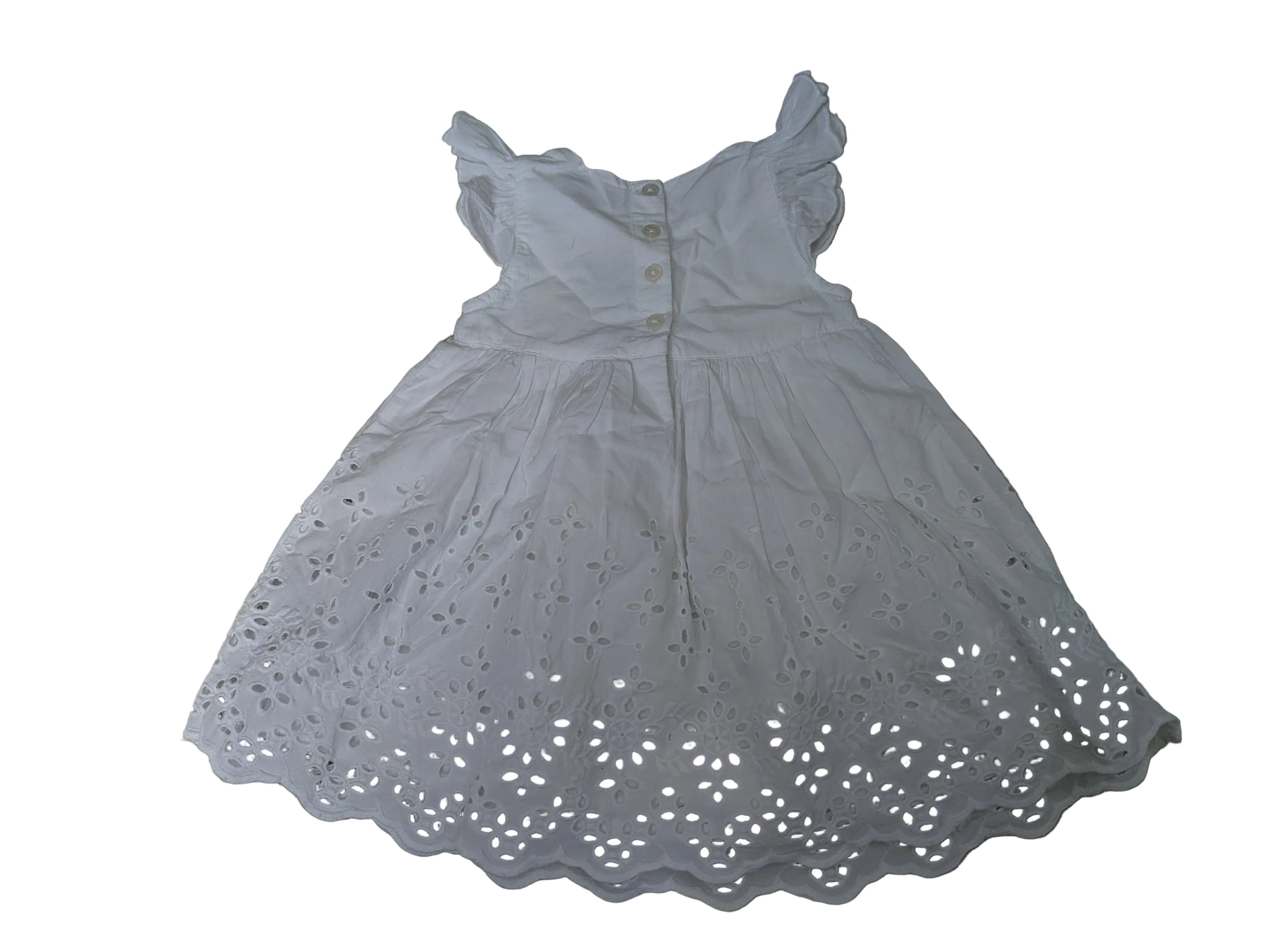 Next - Kleid Mädchen Mädchenkleid weiss festlich Gr. 74-80