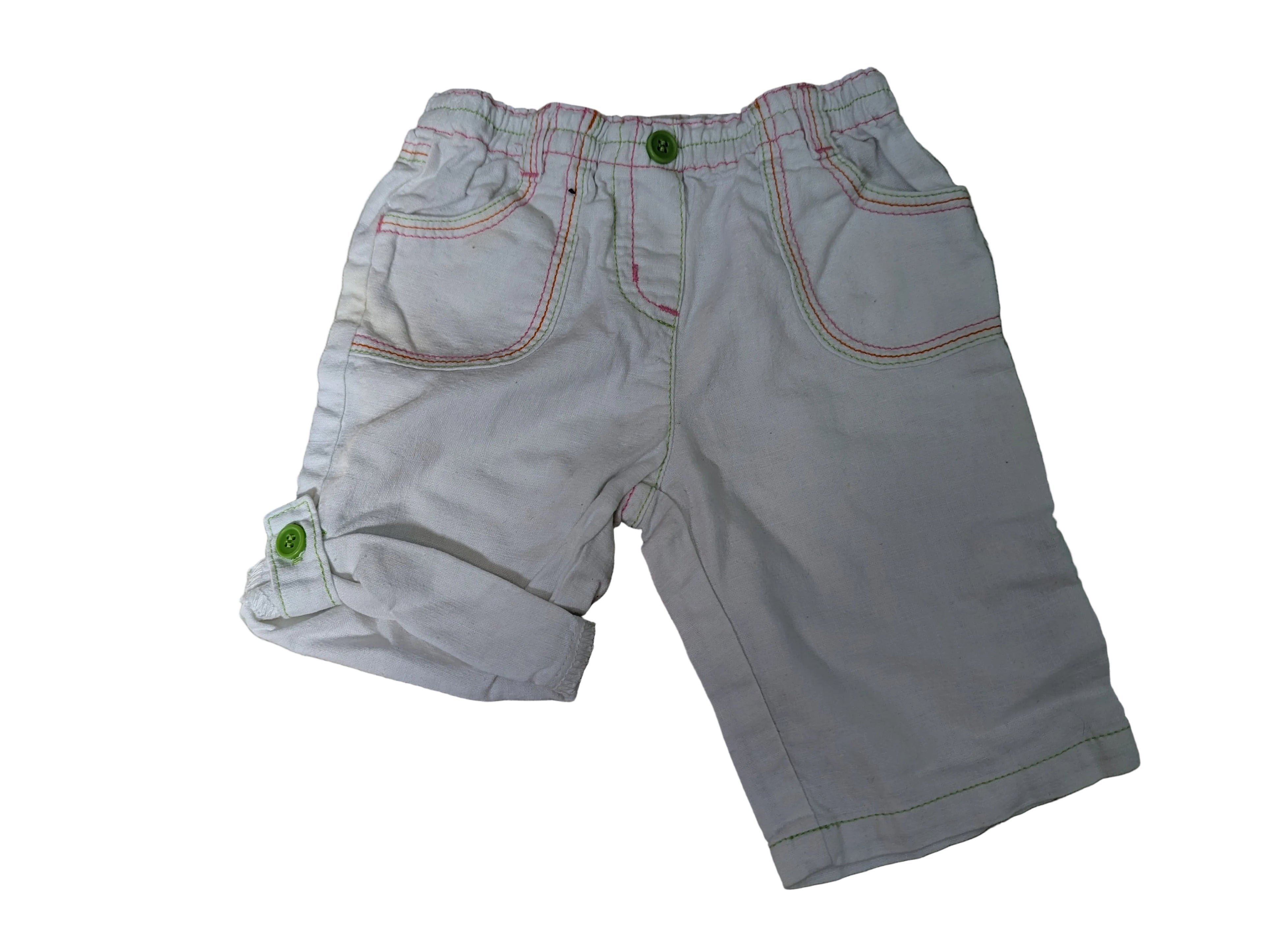 Next - Hose Leinenhose Mädchen Mädchenhose weiss Gr. 50-56